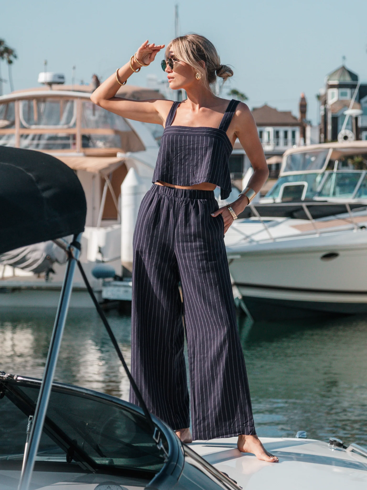 Haven Stripe Crop Top - Final Sale - Image 3