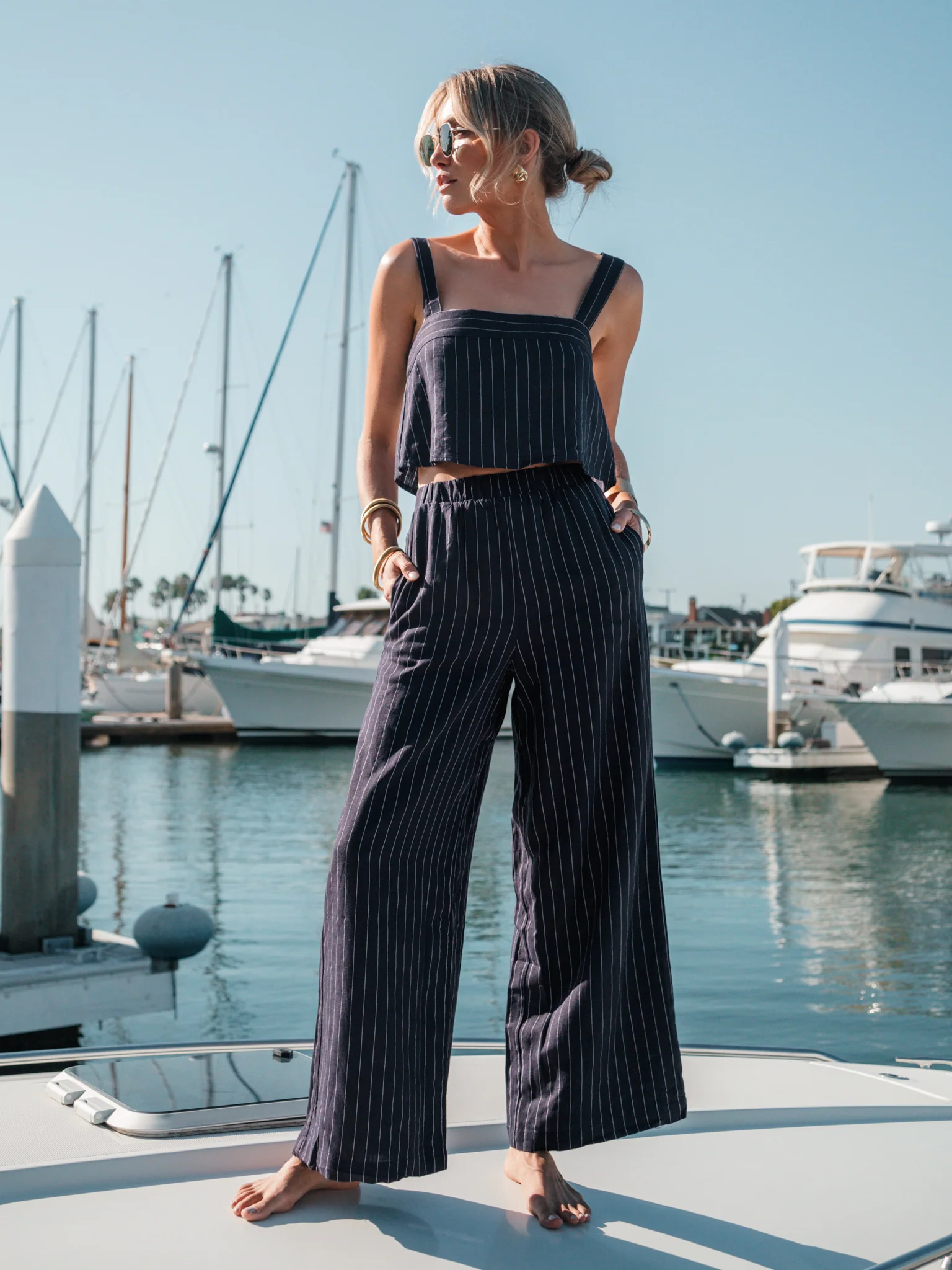 Haven Stripe Crop Top - Final Sale - Image 5